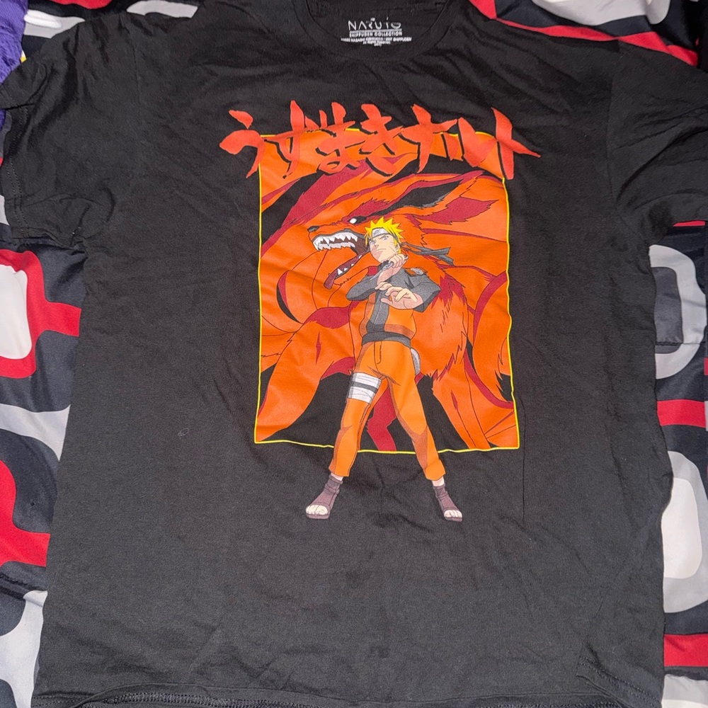 Black Naruto Graphic T-Shirt